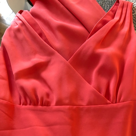 Stunning Bright Coral J. Crew Dress Size 0 - Picture 3 of 8